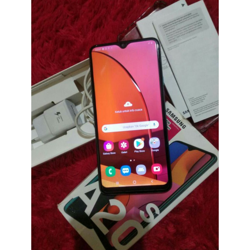 Jual HP Handphone Second Seken Samsung A20s Ram 3/32gb Fullset HP Bekas Berkualitas No Minus