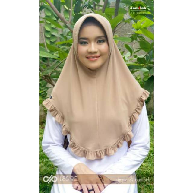 L 85 RC JILBAB BERGO ORIGINAL JAMILAH HIJAB | L 85 RC Tanpa Payet ORIGINAL Size M-1