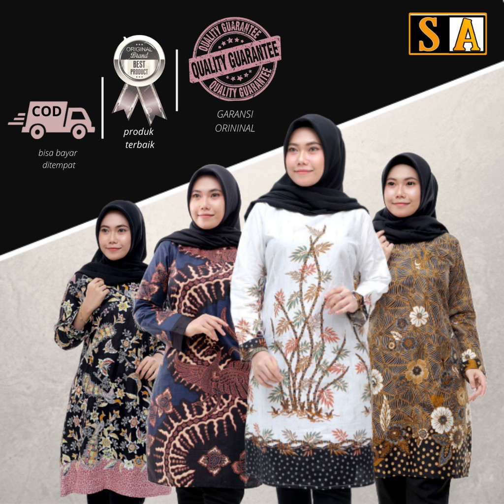  Tunik  batik tunik  katun atasan tunik  jumbo baju  tunik  