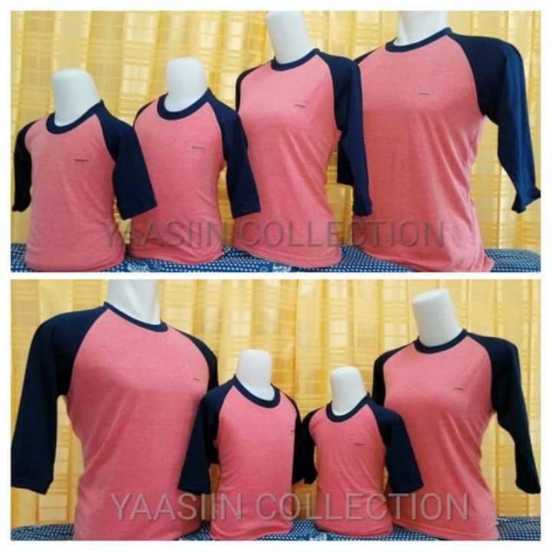 Kaos Couple Keluarga Raglan
