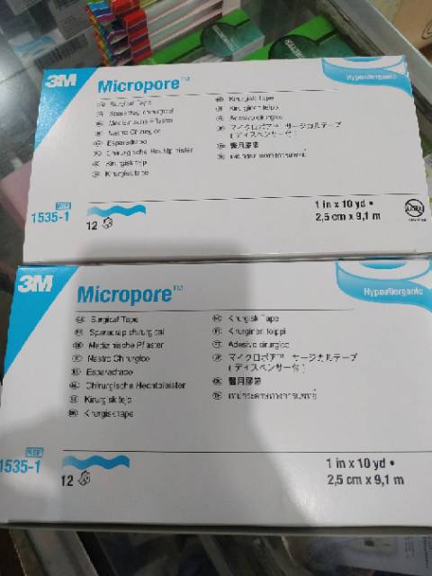 Micropore 1 inchi Per Roll / Micropore 1 in / Micropore 3m / plester perekat 3M