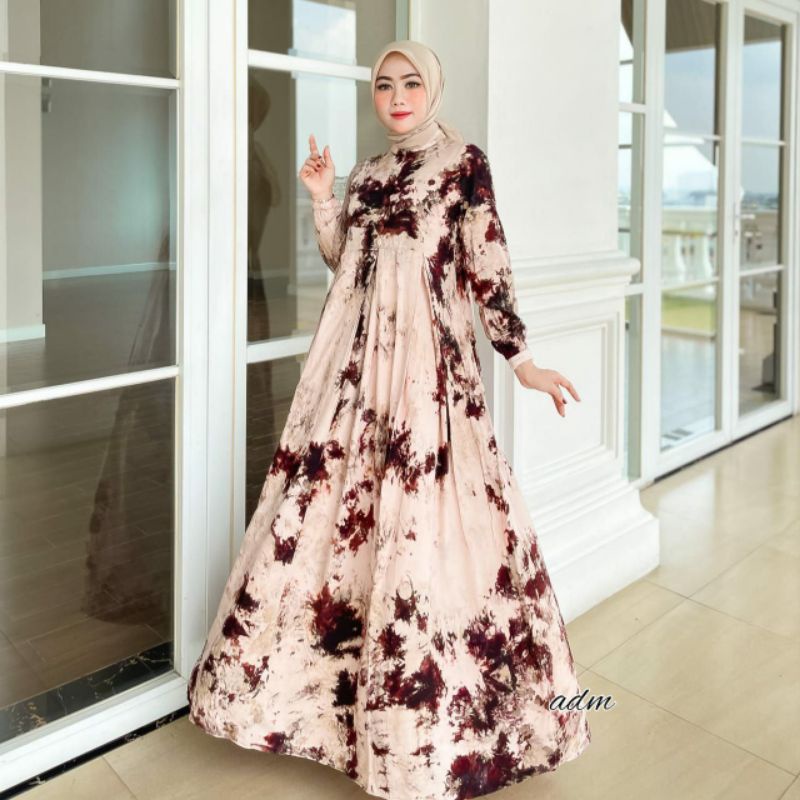 GAMIS CHOCO TWILL TERBARU / GAMIS CANDI MEKAR / SHALDA BATIK PEKALONGAN