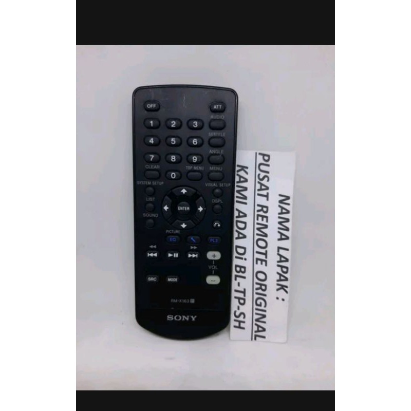 REMOTE REMOT DVD TAPE MOBIL SONY RM-X163 ORIGINAL ASLI