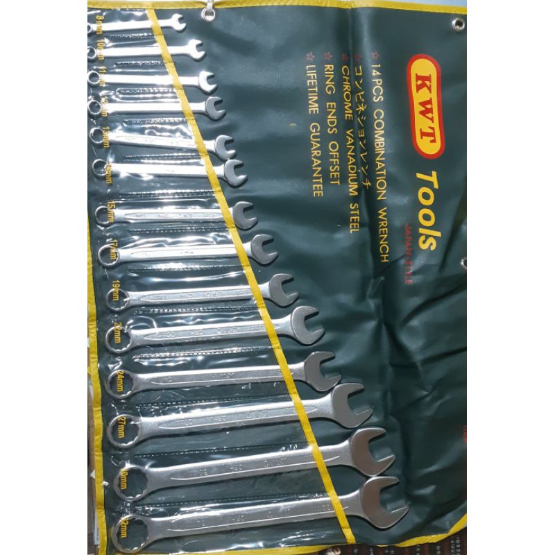 KUNCI RING PAS KWT TOOLS 1 SET ISI 14 PCS