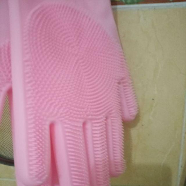 Sarung Tangan Masak Silikon / Magic Glove Brush 1 Pasang Sarung Tangan Cuci Piring