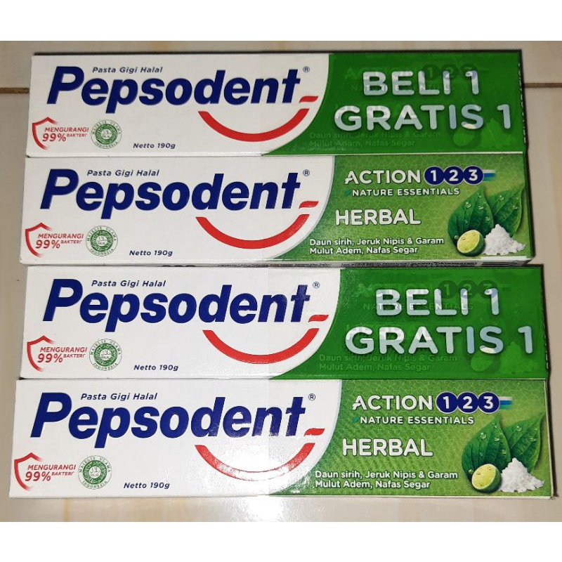 Pepsodent Action 123 Herbal 190gr