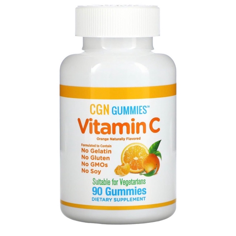 CALIFORNIA GOLD NUTRITION CGN GUMMIES VITAMIN C 90 GUMMIES GUMMY ORIGINAL MURAH MADE IN USA 🇺🇸