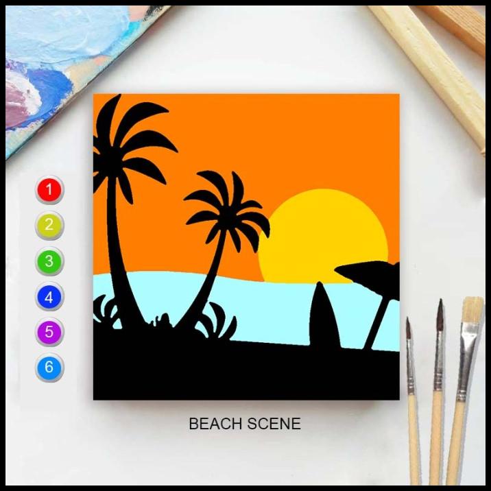 

Paint By Number Beach Scene 20X20 Painting Kit/Set Melukis