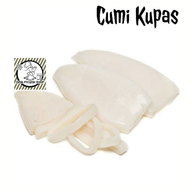 

Cumi Tube / Cumi kupas bersih