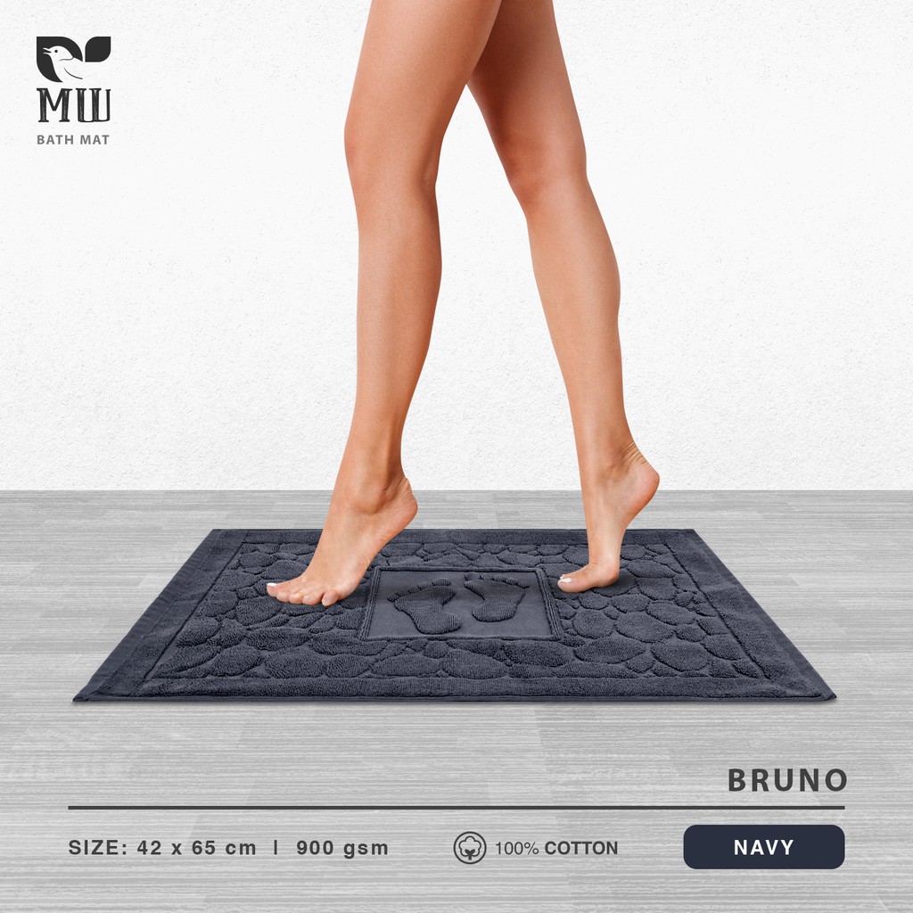 MWB Keset Morning Whistle by Terry Palmer BRUNO Keset Kamar Mandi Dapur Handuk Bath Mat 42 x 65 cm