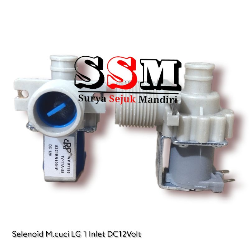 SELENOID MESIN CUCI LG 1 INLET DC 12 VOLT