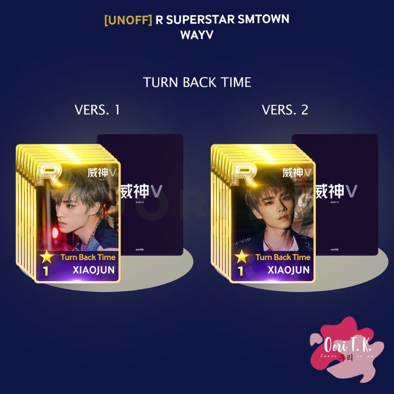 (MIN PEMBELIAN 3PCS)[UNOFF] R CARD SUPERSTAR SMTOWN WayV "Turn Back Time" PHOTOCARD PC KUN TEN WINWI