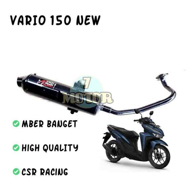 KNALPOT BOBOKAN MBER HONDA VARIO 125 /150 TAHUN 2018-2019