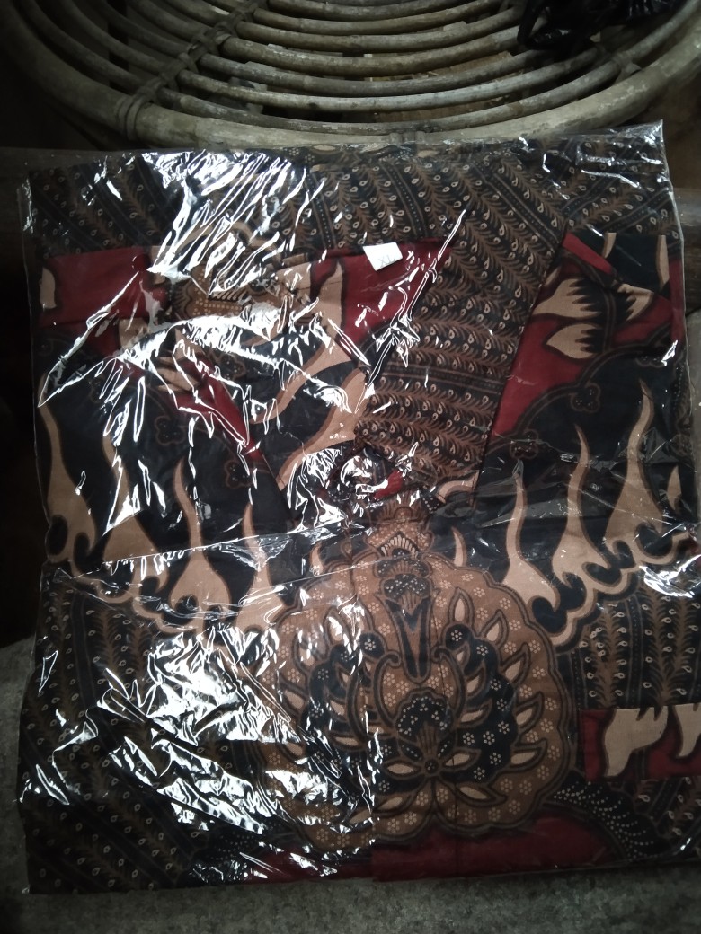 Baju Batik Pria Slimfit Big Size M L Xl Xxl Atasan Kemeja Batik Lengan Panjang Original