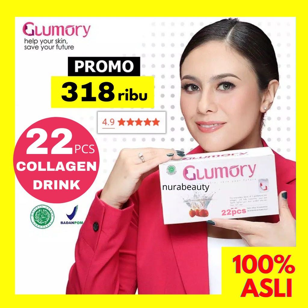 Beauty Collagen | Glumory Beauty Drink | Collagen Drink | Colagen Drink | Suplemen Pemutih Badan | C