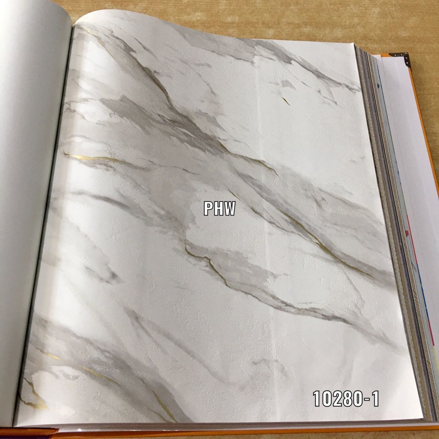 WALLPAPER DINDING KOREA MOTIF MARMER GRANIT 3D NATURAL MINIALIS STEP