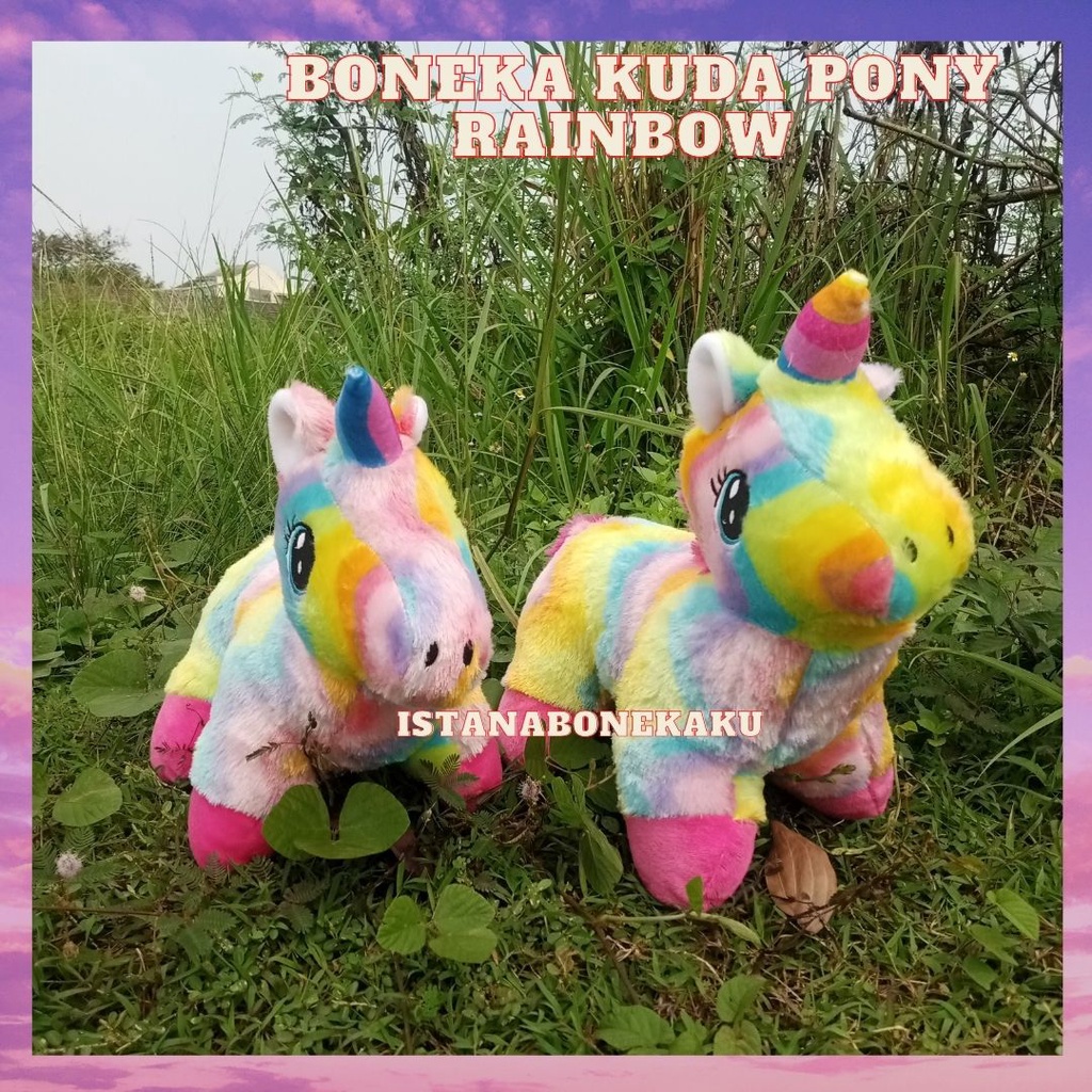 Boneka Kuda Pony Little Pony Unicorn Rainbow Standar SNI