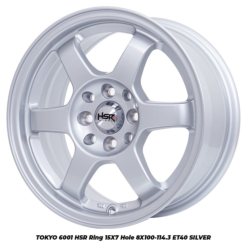 Velg Mobil HSR TOKYO 6001 Ring 15 Pelek Racing Agya Ayla Mobilio Brio