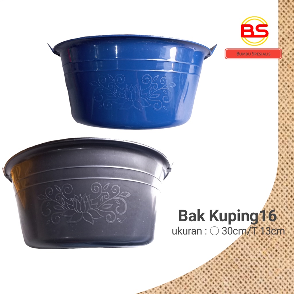 Bak Kuping Plastik Hitam Serbaguna/ Bak Plastik/ Bak Bulat/ Bak