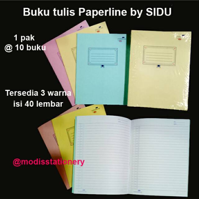 

Buku tulis paperline SIDU 40lembar
