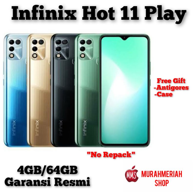 Infinix Hot 11 play / 10 Play (4Gb/64Gb) GARANSI RESMI