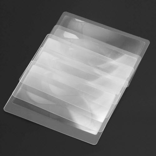 Kaca Pembesar Fresnel Lens Magnifier Magnifying Glass Pocket Size