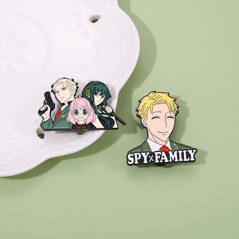 Bros Pin Enamel Desain Anime SPY Untuk Aksesoris Pakaian