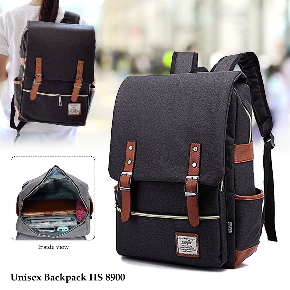  Tas  Ransel  Unisex Best Seller Tas  Punggung Backpack Kanvas 