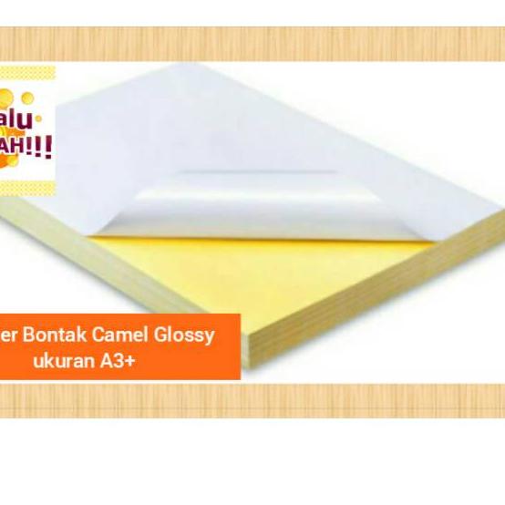 

Laris|SQ11|Kertas Stiker / Bontak Mirrorcoat / Glossy / Chromo/Cast coated merk CAMEL Ukuran A3+ 1pak isi 20lbr