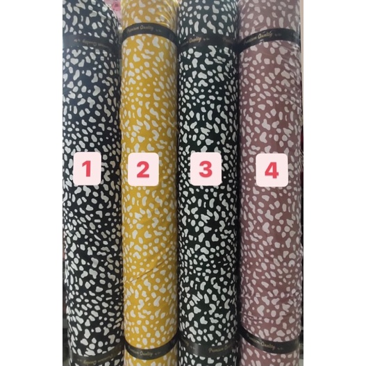 KAIN SHAKILA MOTIF POLKADOT ABSTRACT PREMIUM PERMETER
