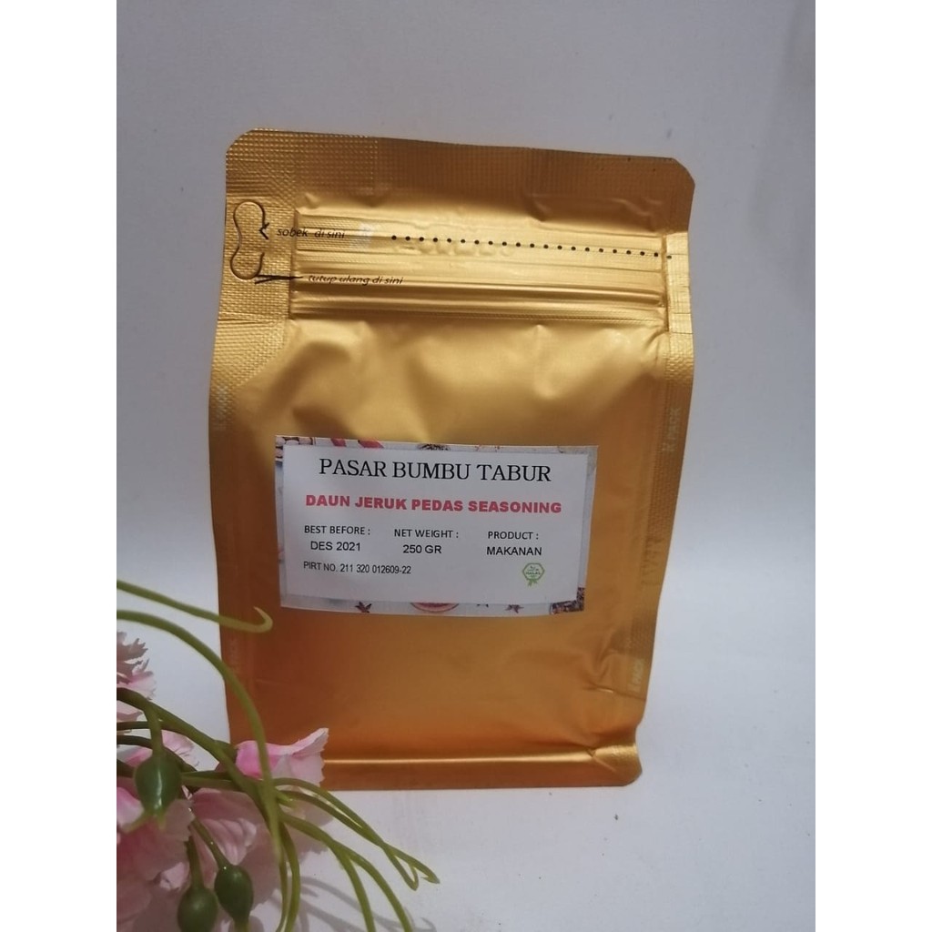 

BUMBU TABUR DAUN JERUK PEDAS SEASONING 250 GR BUBUK MAKANAN SERBAGUNA ENAK MURAH HALAL