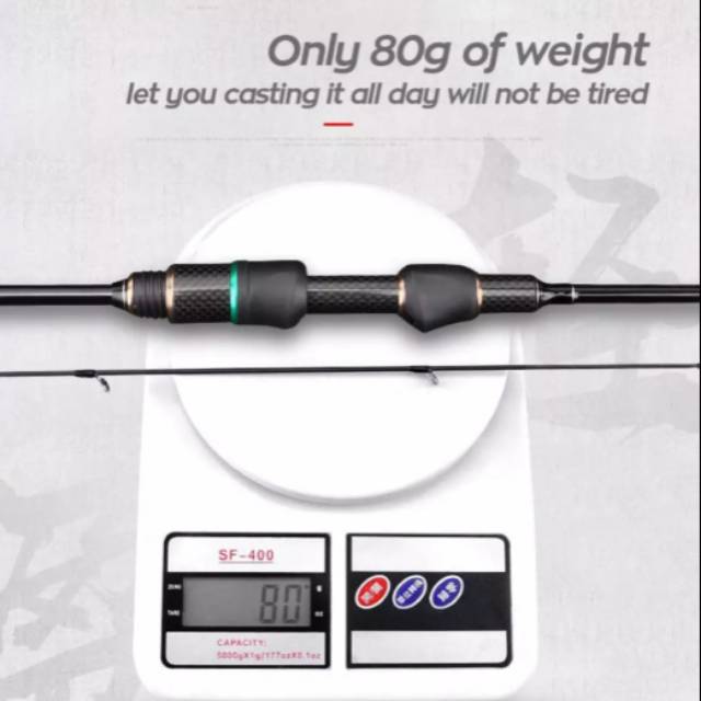 Joran pancing  UL lazarus carbon solid