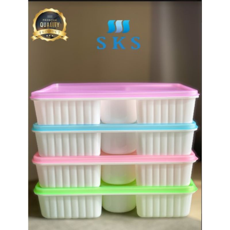 Lunch box sekat 5 plastik SKS