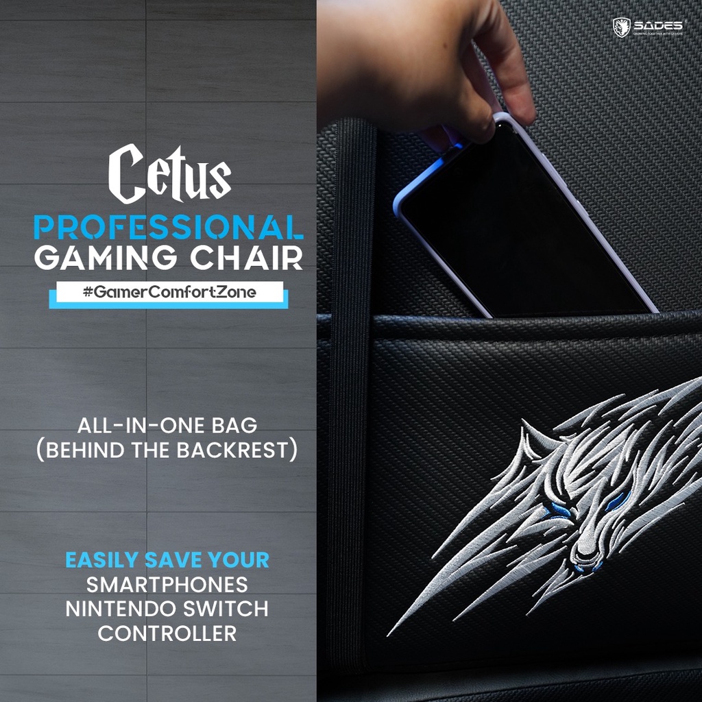 Sades Cetus Professional 4D Arm Rest Frog Mechanism - Gaming Chair