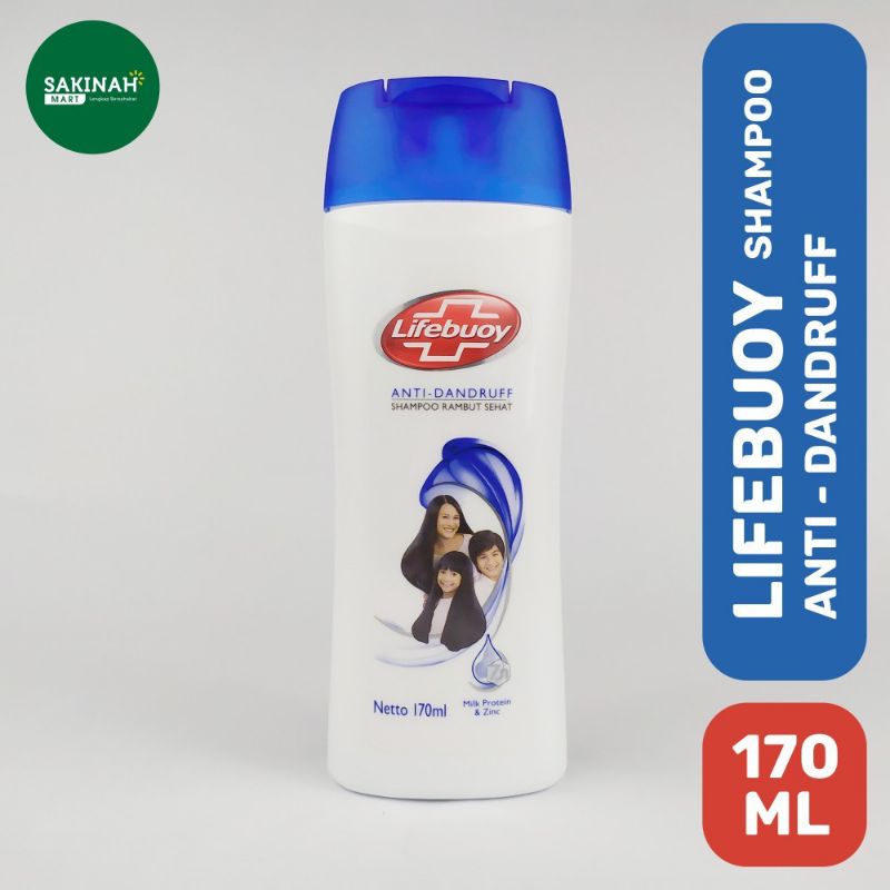 LIFEBUOY SHAMPOO ANTI KETOMBE 170 ML BIRU / SHAMPO LIFEBUOY BIRU 170 ML