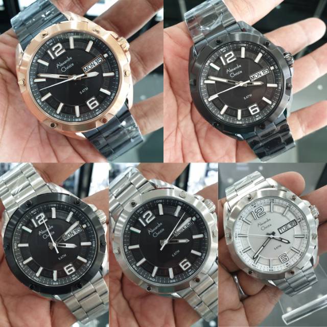 Jam Tangan Alexander Christie 6518 AC 6518 Tali Stainless Mesin Baterai Original d4.2cm garansi 1thn