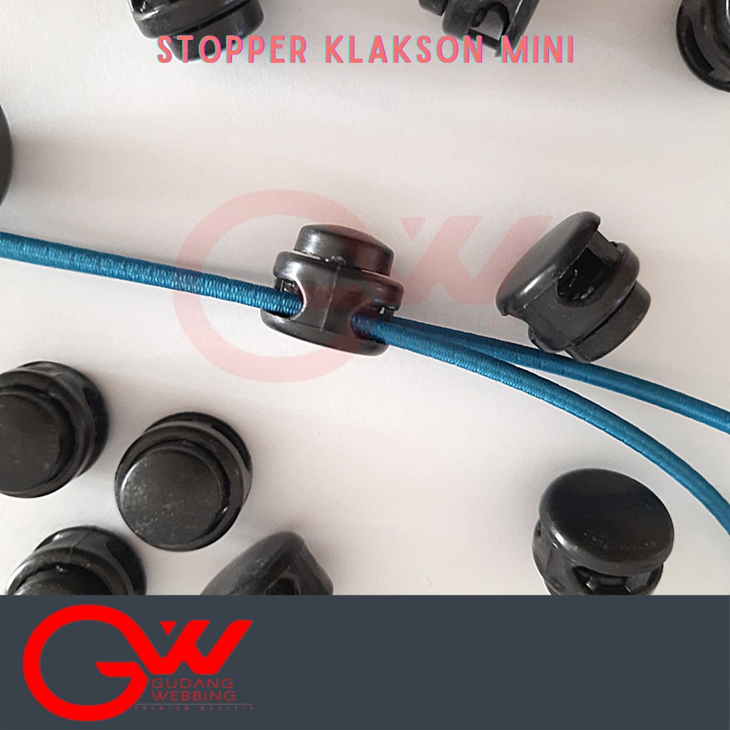 Stopper Tali Kur / Stopper Klakson MINI 2 lubang Acetal (100pcs)