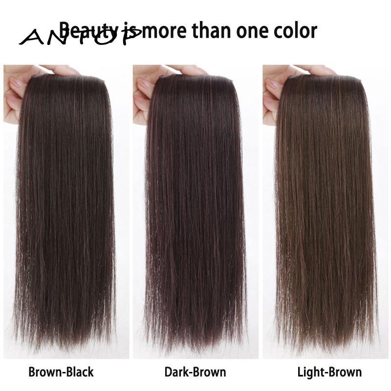 Wig Rambut Palsu Wanita Pemanjang /Meningkatkan Volume Rambut/Tak Terlihat Empuk/serat Buatan Rambut Palsu ANTOP