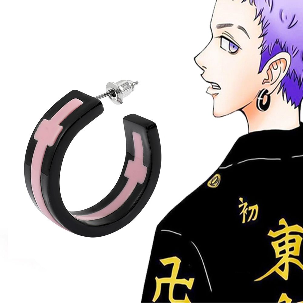 Needway  Unisex Anime Earrings Fashion Tokyo Revengers Anime Cosplay Props Women Saki Tetsuta Japanese Izana Acrylic Kurokawa Jewelry Accessories