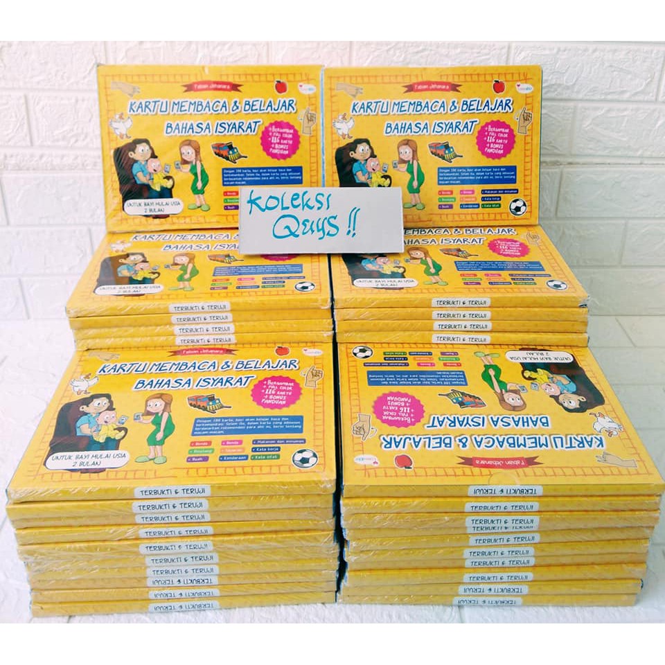 Kartu Membaca & Belajar Bahasa Isyarat