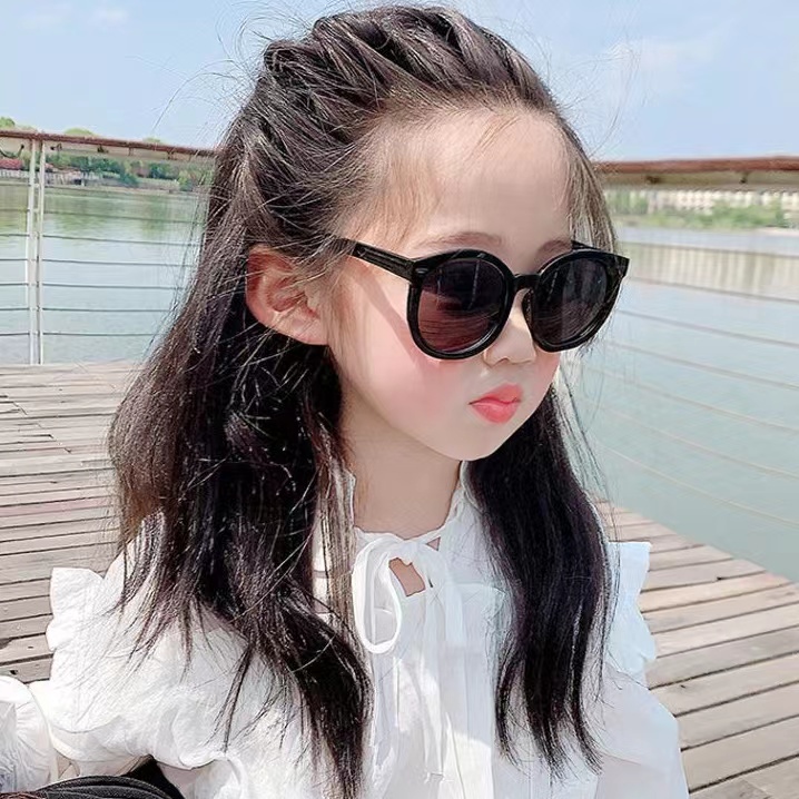 Kacamata Hitam Bulat Kekinian Ins Korea Untuk Anak Fashion Terbaru High Quality Import