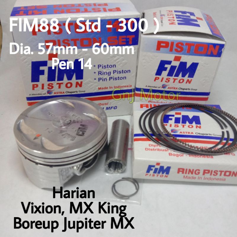 Diameter piston vixion