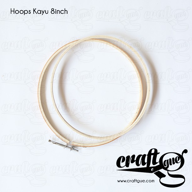 Pembidangan/Ring Sulam/Ram Sulam/Embroidery Hoops KAYU 8INCH