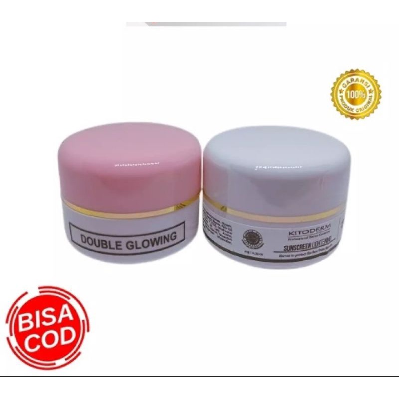 Paket Cream Kitodrem Double Glowing Siang&malam Original