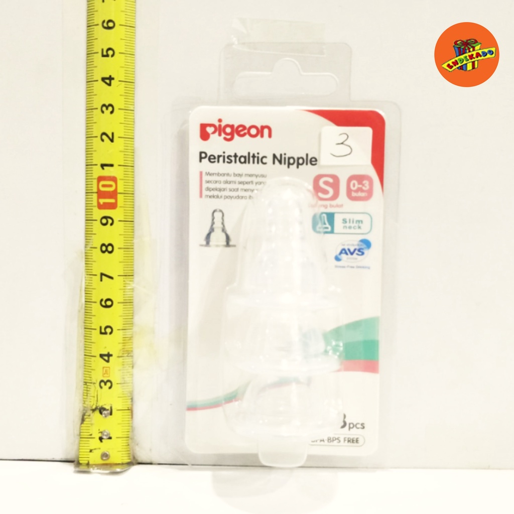 Pigeon Peristaltic Nipple 3pc