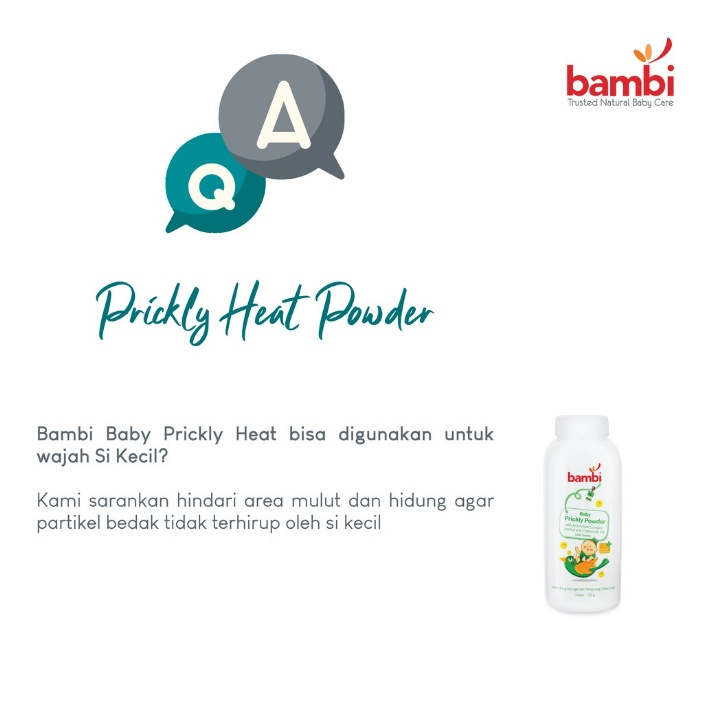 Bambi Baby Care Cologne / Compact Powder / Hair Lotion / Anti Mosquito / Face Cream / Diaper / Prickly Powder / Mild Lotion / Sunscreen / Mom Anti Stretchmark / Minyak Wangi Bayi 100 ml CBKS