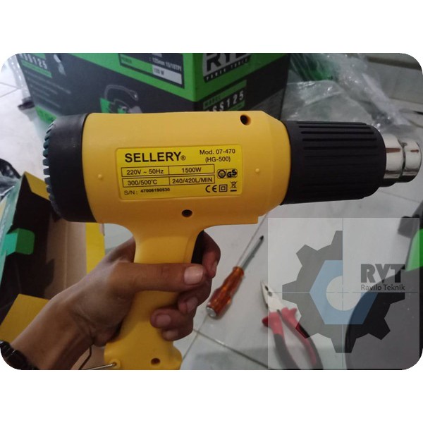 HOT GUN SELLERY / HEAT GUN / PISTOL PEMANAS LISTRIK SELLERY