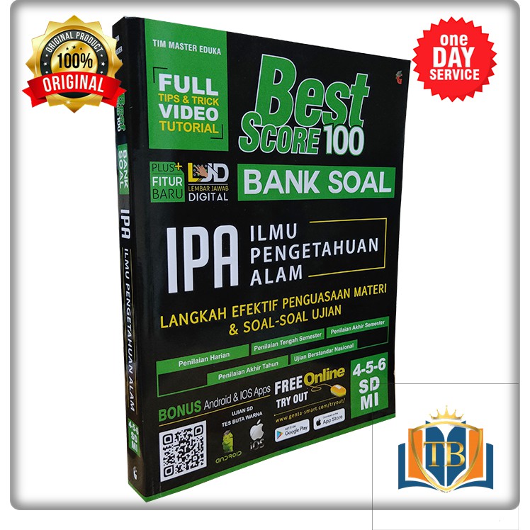 BUKU MATERI SOAL SD - BUKU PELAJARAN SD - BUKU SD - BUKU SOAL SD - BUKU SOAL IPA SD -  BEST SCORE 10