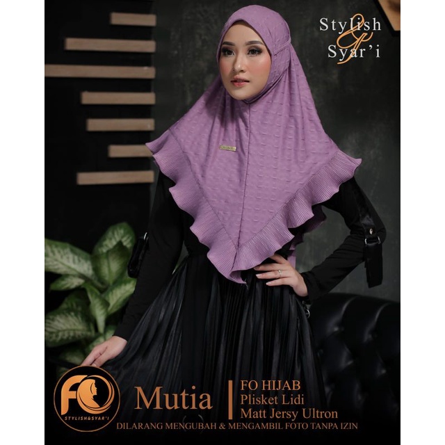 46 JILBAB MUTIA ORIGINAL FARIDA FO HIJAB