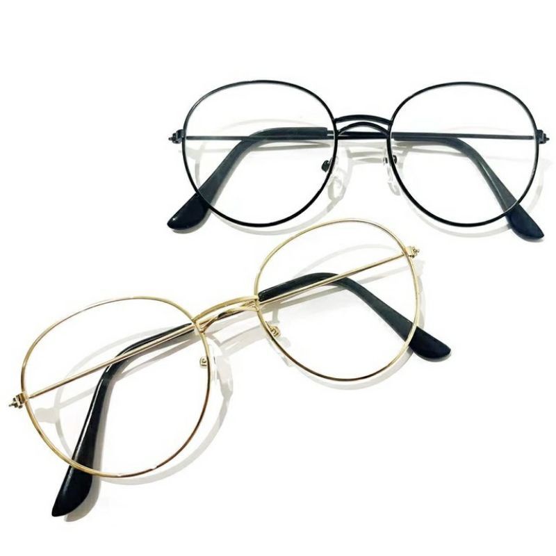 Kacamata Lensa Kaca Bening Pria Wanita / Kacamata Fashion